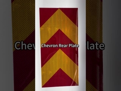 Hochintensität Langsamer Fahrradträger Warnzeichen Lastwagen Hinterzeichen