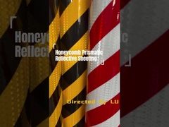 Wasserdichtes kristallnetziges prismatisches Reflektionsblech für Fahrzeugbarrierenwarnband