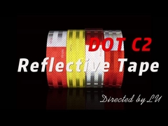 Sicherheitsfahrzeug Lastwagen Fahrrad Straße Prismatische Rollen DOT C2 Reflektorband Selbstklebstoff