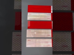 Rot-Weiß DOT-C2 zugelassenes reflektierendes Sicherheitsband Selbstklebstoff für Lkw