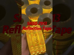 Aluminiertes Metallisiertes Saso 2913 2inches 25m 50m Retro-Reflexionsband für Saudi-Arabien