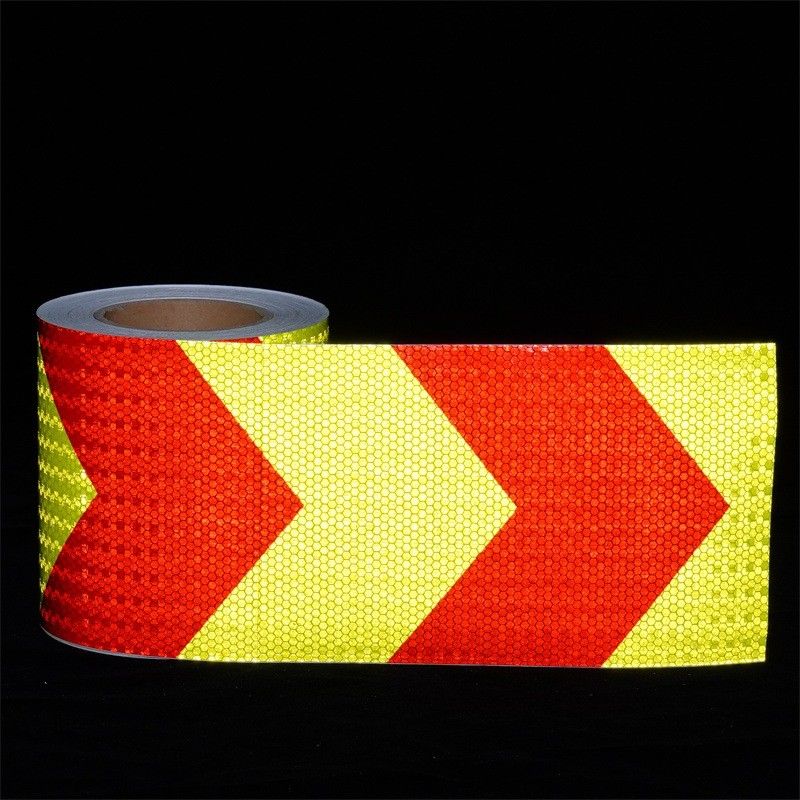 Druckbare PVC-Honeybomb-Reflexionsfolie Rückenklebstoff Kristallfarbgitter-Reflexionsmatte für Straßenschilder Verkehrssicherheit