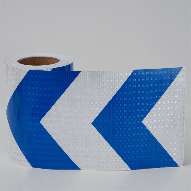 Farbenfrohe individuelle Mikroprismatische Reflektorband Gelb Grün Schwarz Pfeil Klebstoff Prismatisch für Verkehrssicherheit