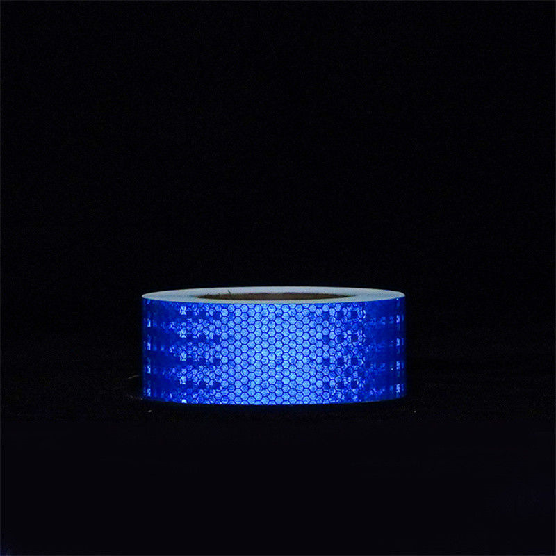 Custom PVC Kristallgitter LKW Reflektierendes Radiumband Aufkleber Weiß Gelb Rot Grün Blau