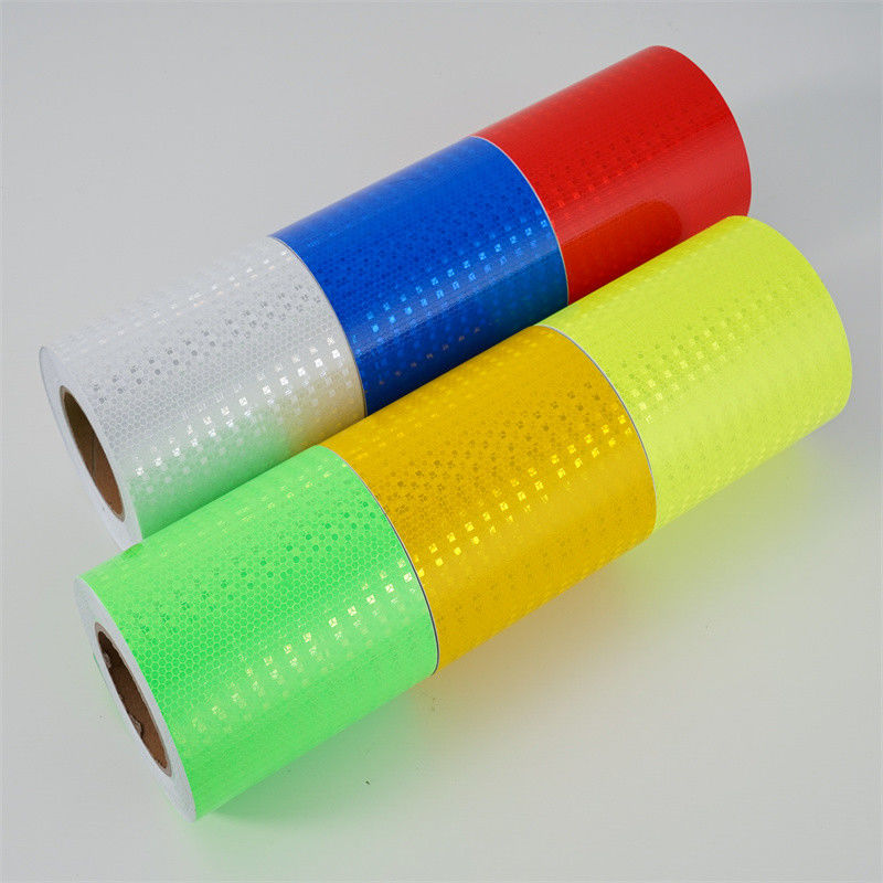 Farbenfrohe individuelle Mikroprismatische Reflektorband Gelb Grün Schwarz Pfeil Klebstoff Prismatisch für Verkehrssicherheit