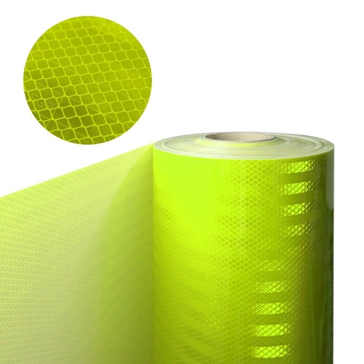10 Jahre Acryl / PMMA-Material Diamantqualität Prismatische reflektierende Vinyl-Aufkleber-Blattrolle für Straßenverkehrszeichen