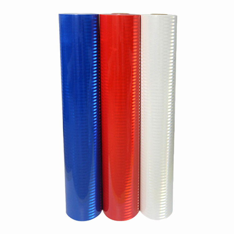 1.22*45.72m Rot reflektierende Folie Dauerhafte prismatische reflektierende Folie für Sicherheitsschilder