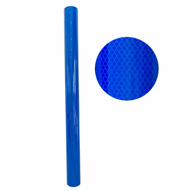 Diamantqualität Prismatische reflektierende Vinylfolien Roll Weiß Gelb Rot Grün Blau Fluoreszenzfarbe