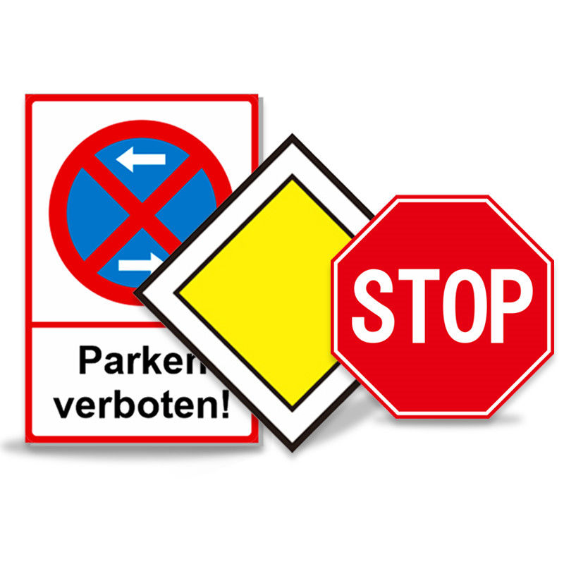 OEM Pentagon-förmige reflektierende obligatorische Verkehrssymbole Zeichen langsam