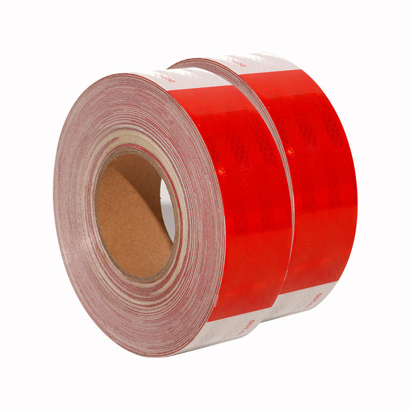 Fabrik abnutzungsbeständiges Acryl Pet Custom DOT C2 Rot-Weiß Verkehrszeichen Reflektorband