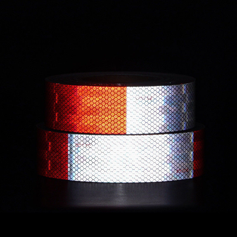 Fabrik abnutzungsbeständiges Acryl Pet Custom DOT C2 Rot-Weiß Verkehrszeichen Reflektorband