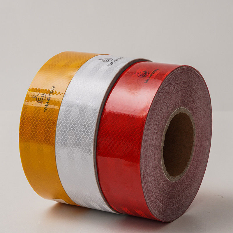 LU Fabrik Großhandel wasserdichtes Klebstoff DOT C2 Rot und Weiß Lkw Anhänger Sicherheit Retro ECE 104r Cinta Reflectiva Reflective Tape