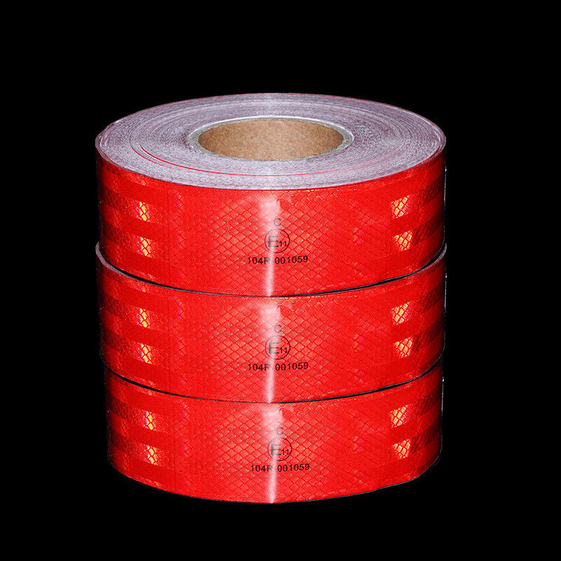 LU Fabrik Großhandel wasserdichtes Klebstoff DOT C2 Rot und Weiß Lkw Anhänger Sicherheit Retro ECE 104r Cinta Reflectiva Reflective Tape