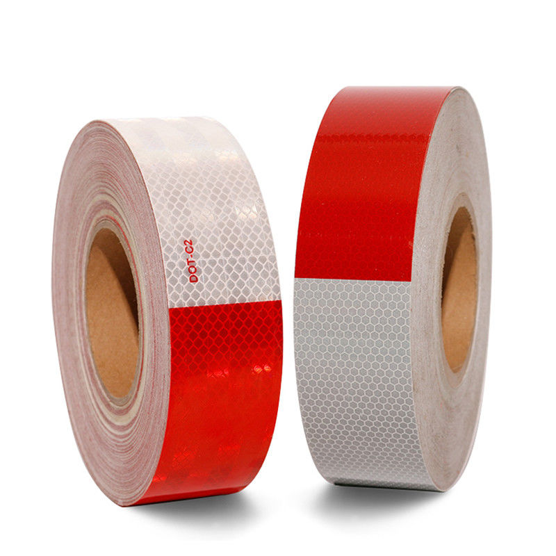 Wasserdichtes Reflektorband DOT-C2 Rot-Weiß Kleber für Anhänger, Outdoor