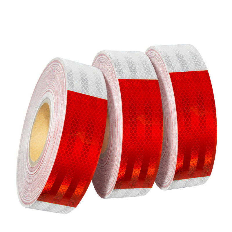 High Visibility Reflective Tape Rot und Weiß DOT-C2 für Fahrzeuge für Lastwagen Reflective Tape