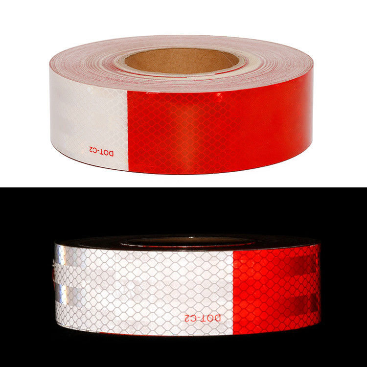 Trailer reflektierendes Band Außen DOT C2 Reflektorband 2 Zoll x 150 Fuß wasserdicht Weiß und Rot