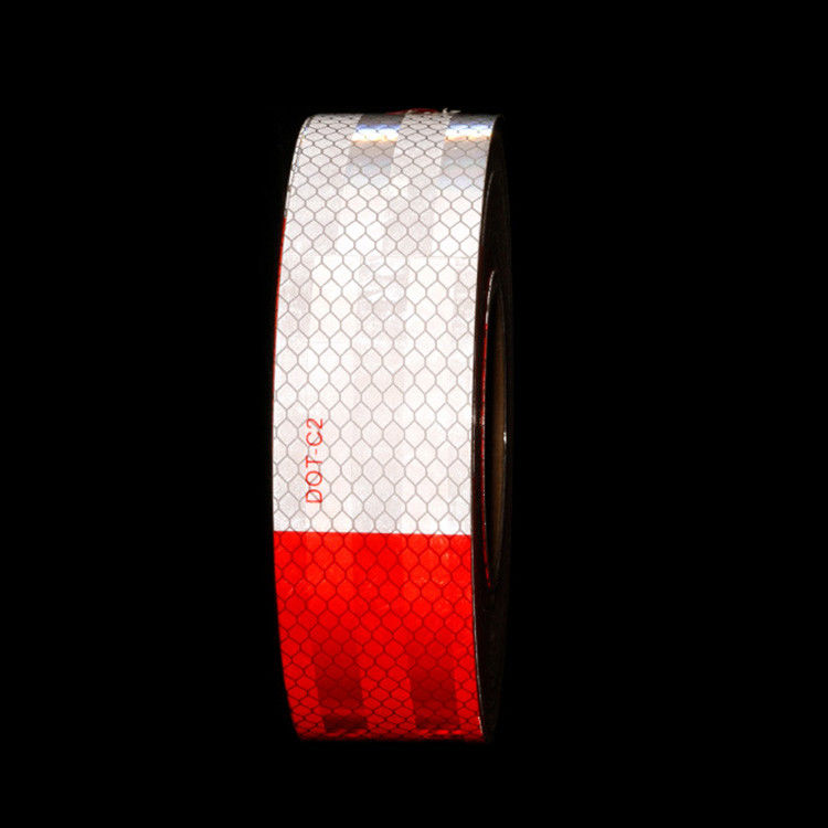 Trailer reflektierendes Band Außen DOT C2 Reflektorband 2 Zoll x 150 Fuß wasserdicht Weiß und Rot