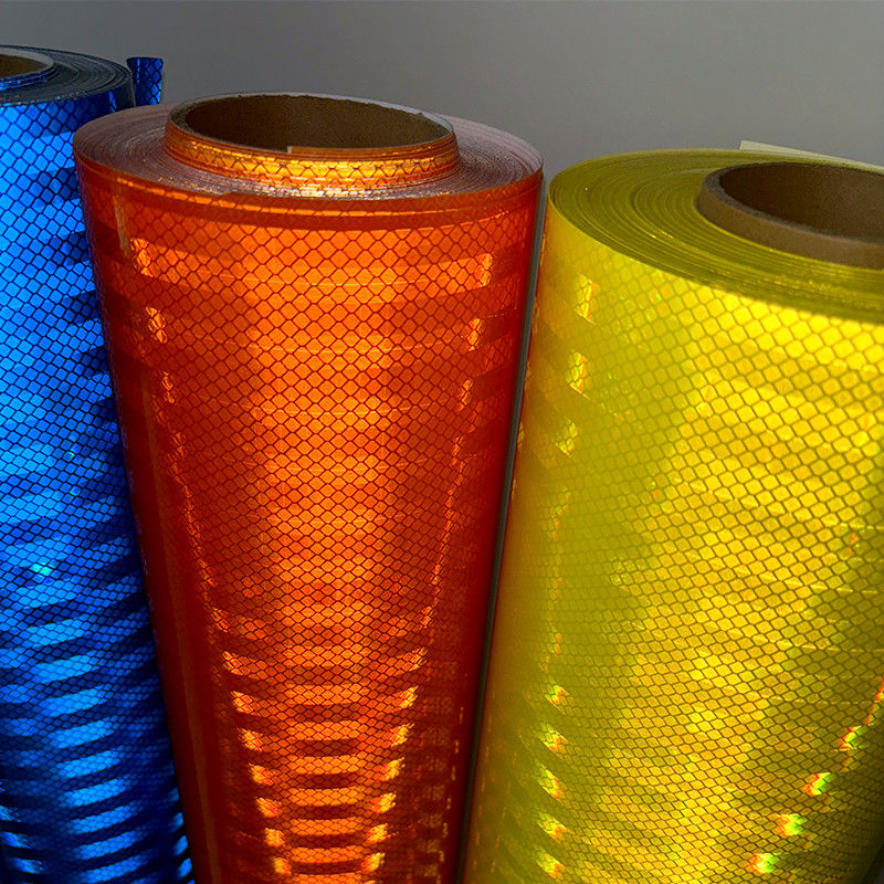 1.22X45.7m Hochsichtbarkeit HIP Diamant Grad 3m Qualität Mikroprismatisches Reflexfolie Eco Solvent Druck Acryl für Verkehrsschilder