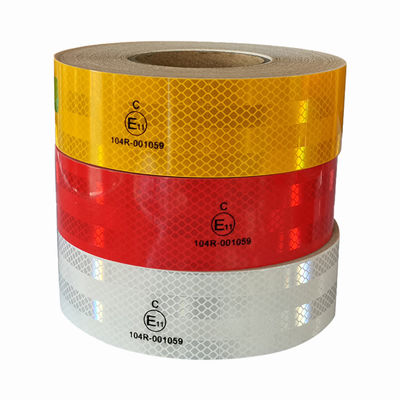 Guter Preis 2 × 150 ft ECE 104 Sichtbarkeit Spiegelband Weiß Rot Gelb Online