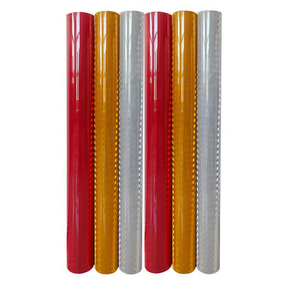Guter Preis PET-PVC-Aluminium-Prismatische reflektierende Folie Selbstklebstoff 2800L Online