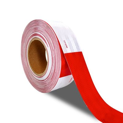 Guter Preis 2 Zoll Rot-Weiß Prismatisch reflektierendes Warnband für Anhänger Online