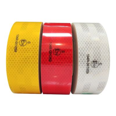 Guter Preis Rot Weiß Gelb High Vis Reflective Conspicuity Tape für Anhänger Online