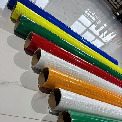 Guter Preis 10 Jahre Leuchtstofffarbe Diamantqualität reflektierendes Vinyl für Straßenverkehrszeichen Online