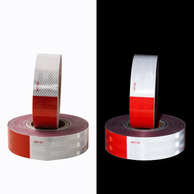 Guter Preis Sichtbarkeit PMMA Weiß-Rot DOT C2 Reflektorband für Fahrzeuge Online