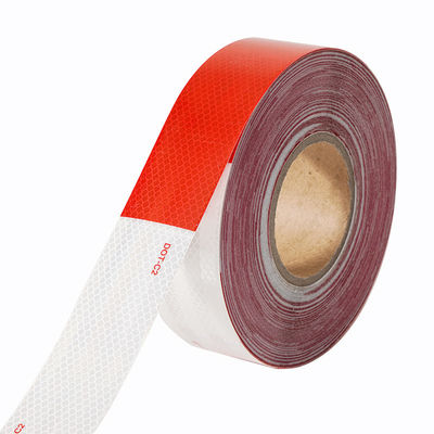 Guter Preis DOT-C2 wasserdichtes reflektiertes Sicherheitsband in rot-weißem Farbschatten Kleber für Anhänger Verkehrszeichen Produkt Online