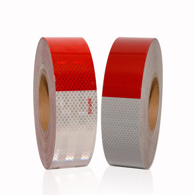 Guter Preis Weiß Rot Sicherheit Sichtbarkeit Fahrzeug Lastwagen Prismatische DOT Reflektorband Online