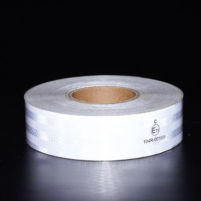 Guter Preis 2 In*150 Ft Weiß gelb rot Radium Roll ECE 104r Prismatisches Reflektorband für Fahrzeuge Online