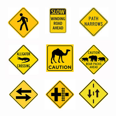Guter Preis Ausgewählte australische Tier Hirsche Kamel Känguru Kreuzung reflektierende Warnschild Online
