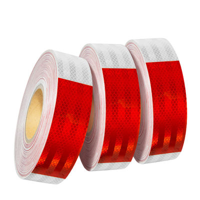 Guter Preis High Visibility Reflective Tape Rot und Weiß DOT-C2 für Fahrzeuge für Lastwagen Reflective Tape Online