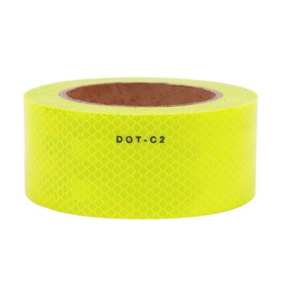 Guter Preis High Intensity Fluorescent Yellow Green PMMA Micro Prismatic DOT C2 Reflective Tape Online