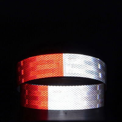 Guter Preis 10 Jahre Lebensdauer Rot & Weiß Konturmarkierungsband mit Mikroprismen-Reflexions-Technologie für Fahrzeuge Online